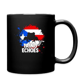 Taino Echoes Coqui Puerto Rican Heritage - Full Colour Mug - black - Right