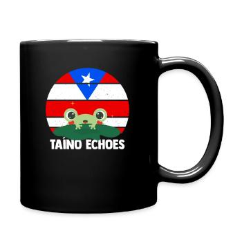 Taino Echoes Coqui Puerto Rican Heritage - Full Colour Mug - black - Right