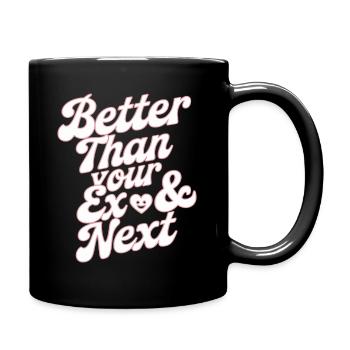 Mieux que votre ex et votre prochaine rupture Single Party - Mug uni - noir - Droite
