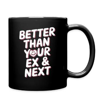 Mieux que votre ex et votre prochaine rupture Single Party - Mug uni - noir - Droite