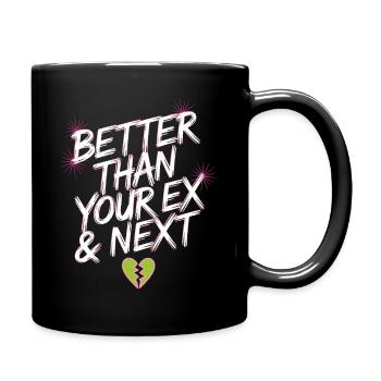 Mieux que votre ex et votre prochaine rupture Single Party - Mug uni - noir - Droite