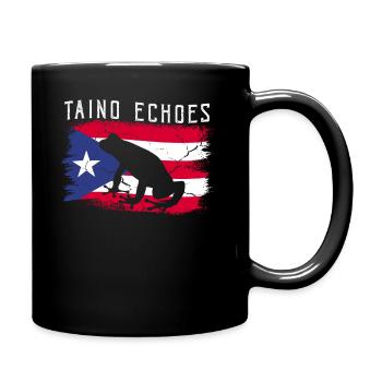 Taíno Echoes Caribbean Ancestry Pride - Full Colour Mug - black - Right