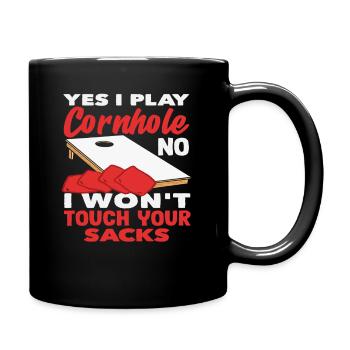 Amateur de jeux Cornhole Lover - Mug uni - noir - Droite