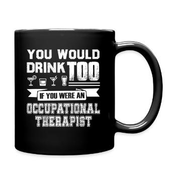 Funny Occupational Therapist - Full Colour Mug - black - Right