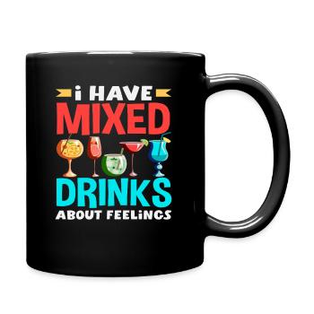 J’ai des sentiments mitigés à propos des barmans - Mug uni - noir - Droite