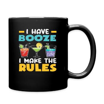 J’ai de l’alcool Je fais les règles Barman - Mug uni - noir - Droite