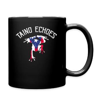 Taíno Echoes Caribbean Ancestry Pride - Full Colour Mug - black - Right