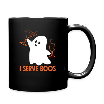 Un barman fantôme sert des huées - Mug uni - noir - Droite