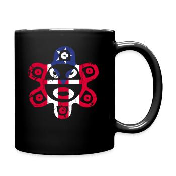 Taíno Echoes Caribbean Ancestry Pride - Full Colour Mug - black - Right