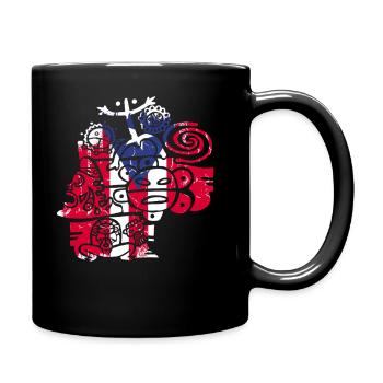Taíno spiegelt den Stolz seiner karibischen Abstammung wider - Tasse einfarbig - Schwarz - Rechts