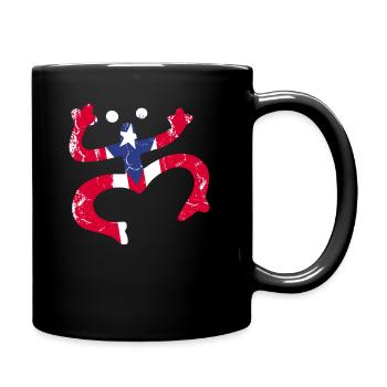 Taíno spiegelt den Stolz seiner karibischen Abstammung wider - Tasse einfarbig - Schwarz - Rechts