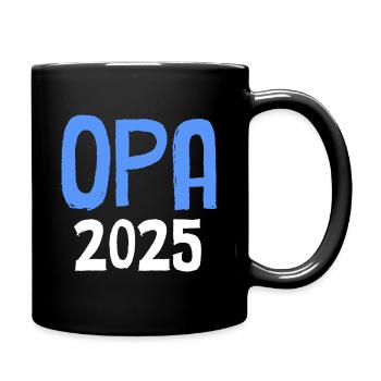 Opa 2025 - Tasse einfarbig - Schwarz - Rechts