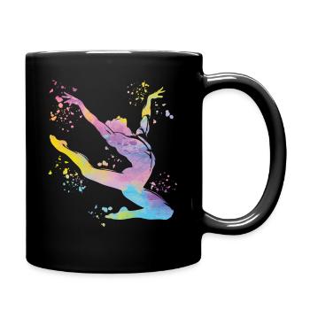 Gymnastics Floor Artistic Gymnastics - Full Colour Mug - black - Right