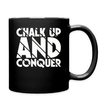 Boulderer Chalk Up Und Conquer Bouldering - Tasse einfarbig - Schwarz - Rechts