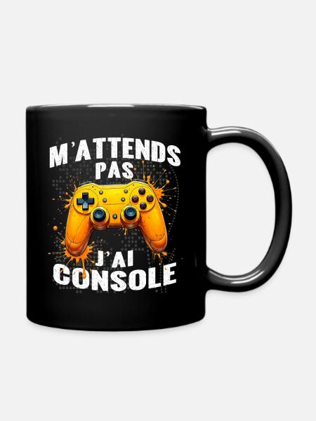 Console jeux vidéo gamer passionné gaming humour - Mug uni - noir