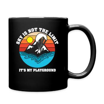 Le ciel n’est pas la limite, c’est mon terrain de jeu - Mug uni - noir - Droite