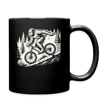 VTT d’aventure avec le vélo Bigfoot - Mug uni - noir - Droite