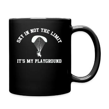 Le ciel n’est pas la limite, c’est mon terrain de jeu - Mug uni - noir - Droite