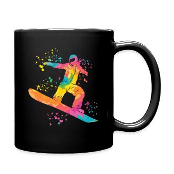 Snowboarder Snowboarding Snowboard - Full Colour Mug - black - Right