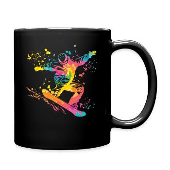 Snowboarder Snowboarding Snowboard - Full Colour Mug - black - Right