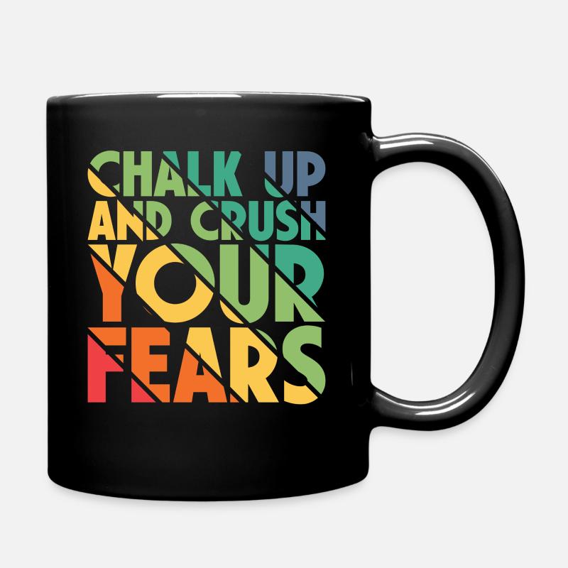 Bouldern Chalk Up Boulderer - Tasse einfarbig - Schwarz