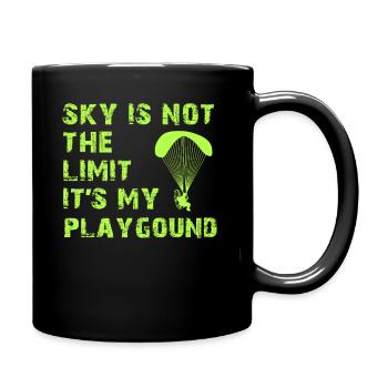 Sky Is Not The Limit It's My Playground - Full Colour Mug - black - Right