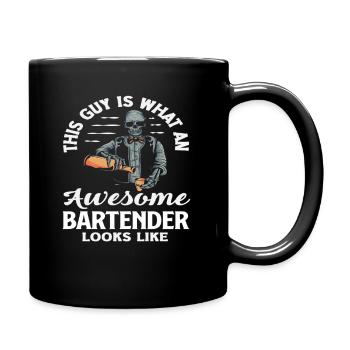 So Sieht Ein Toller Barkeeper Aus - Tasse einfarbig - Schwarz - Rechts