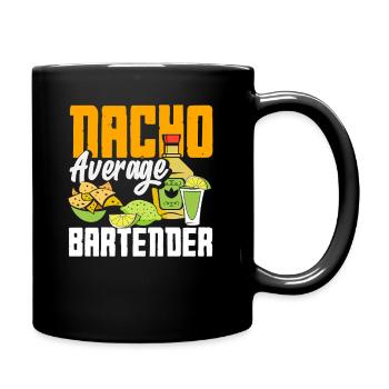 Nacho Average Bartender Saying Design - Mug uni - noir - Droite