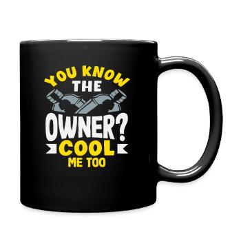 Vous connaissez le propriétaire ? Barman cool - Mug uni - noir - Droite