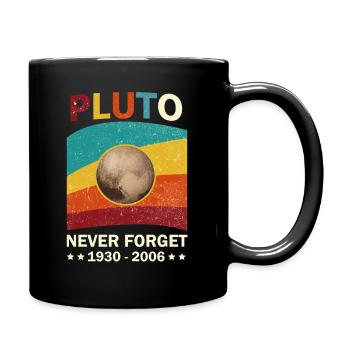 Pluto Never Forget Tribute 1930-2006 - Full Colour Mug - black - Right