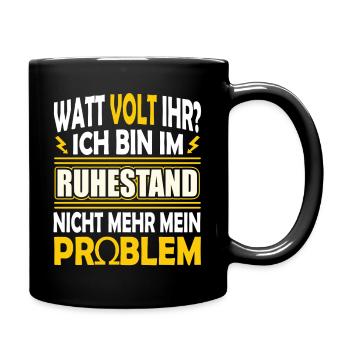 Electrician - I'm retired - Full Colour Mug - black - Right