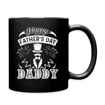 Father's Day Happy Father's Day Daddy - Full Colour Mug - black - Right