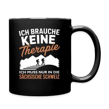 Pas de thérapie Suisse saxonne Randonnée Saxe - Mug uni - noir - Droite