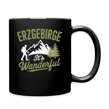 Arzgebirge Monts Métallifères Randonnée Montagne Nature Saxe - Mug uni - noir - Droite