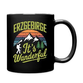 Erzgebirge Sachsen Arzgebirg Schneeberg Glück Auf - Mug uni - noir - Droite