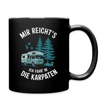 Carpathian Holidays Relaxation Hiking Motorhome - Full Colour Mug - black - Right