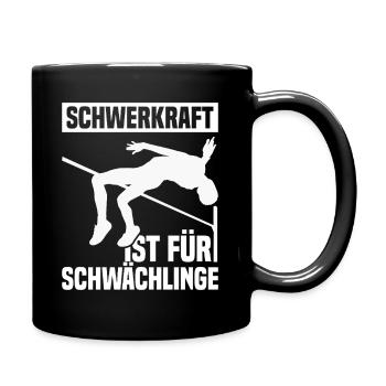 High jump - Gravity is for weaklings - Full Colour Mug - black - Right