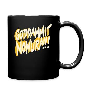 Goddammit Nomura – Gelbes Design - Tasse einfarbig - Schwarz - Rechts