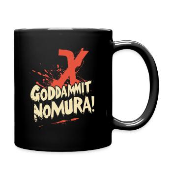Goddammit Nomura – X Design - Tasse einfarbig - Schwarz - Rechts