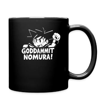 Goddammit Nomura – Chibi Design - Tasse einfarbig - Schwarz - Rechts