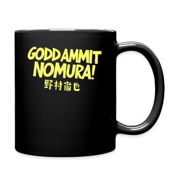 Goddammit Nomura – Japanisch Design - Tasse einfarbig - Schwarz - Rechts