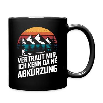 Ne Abbreviation Hiking Climbing Alps Guide Instructor - Full Colour Mug - black - Right