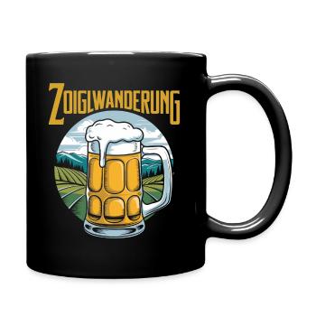Zoiglwanderung Goldsteig Oberpfälzer Wald Bier - Tasse einfarbig - Schwarz - Rechts
