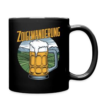 Zoiglwanderung Goldsteig Oberpfalz Bier Wandern - Tasse einfarbig - Schwarz - Rechts