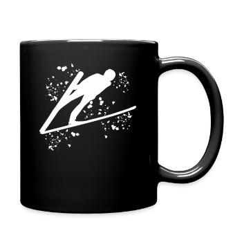 Vol à ski Ski nordique Saut à ski - Mug uni - noir - Droite