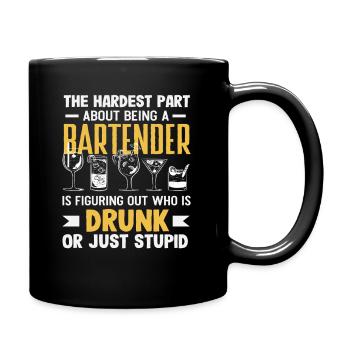 Barkeeper Herausforderung Wer Ist Betrunken Oder - Tasse einfarbig - Schwarz - Rechts