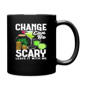 Le changement de barman peut faire peur - Mug uni - noir - Droite