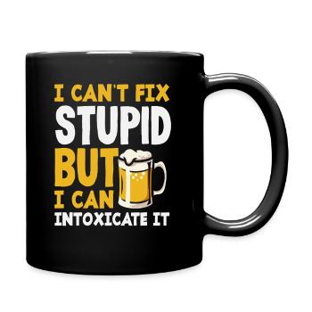 Le barman ne peut pas réparer bêtement, mais - Mug uni - noir - Droite