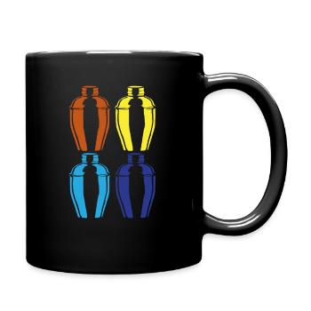 Art Shaker coloré pour les barmans - Mug uni - noir - Droite