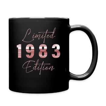 Minimalist Limited 1983 Edition Geburtstag Pastel - Tasse einfarbig - Schwarz - Rechts